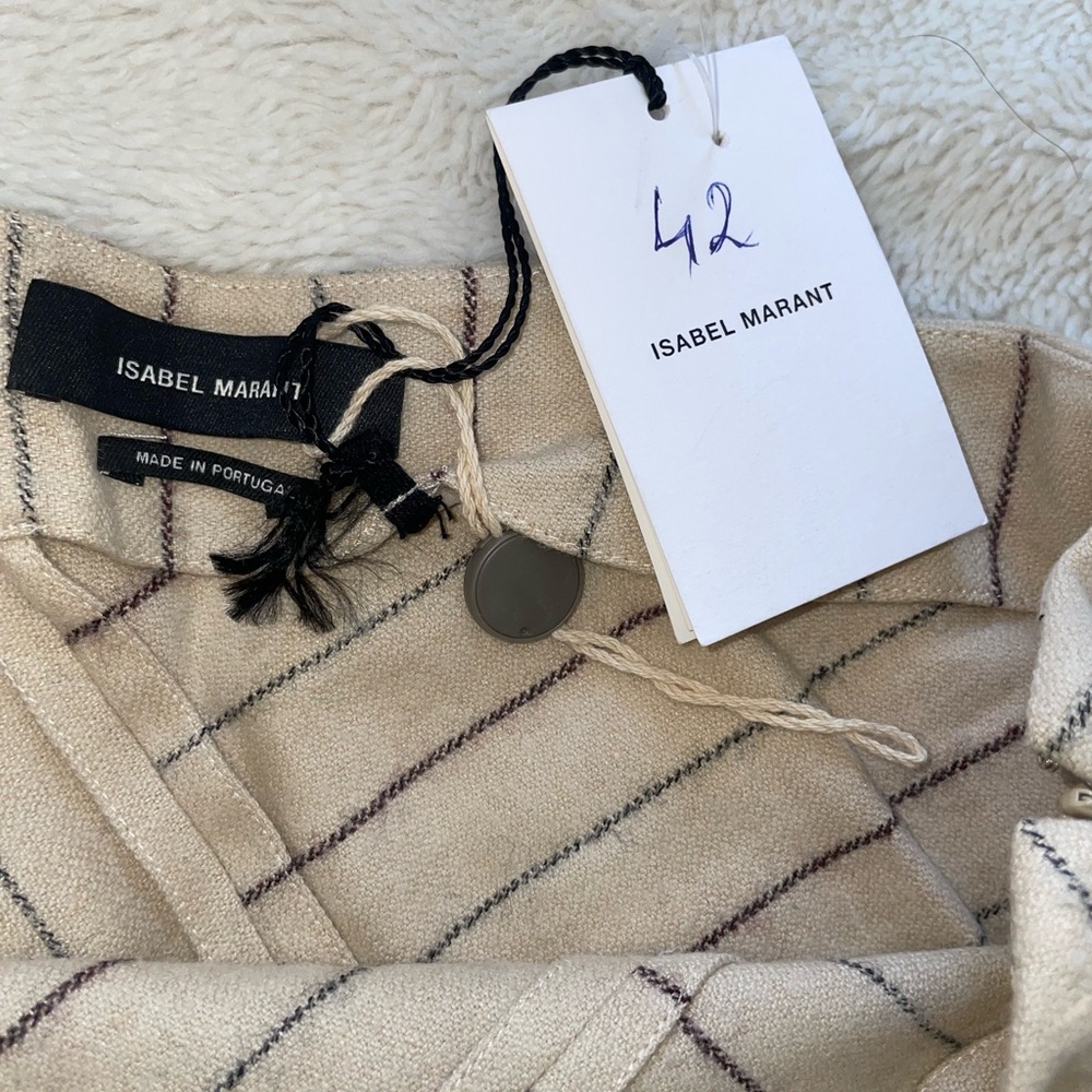 Isabel Marant Kimura Asymmetric Striped Mini Skirt - Picture 5 of 8